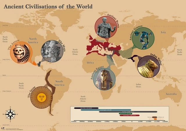 WILDGOOSE ANCIENT CIVILISATION Of The World Maps WG7315 £8.99 - PicClick UK
