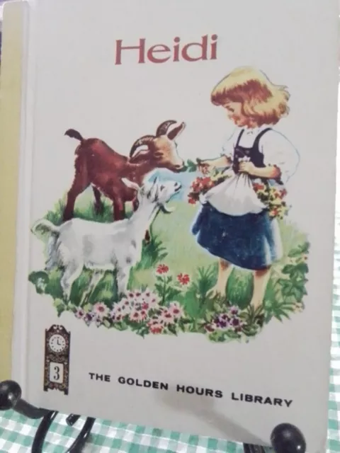 HEIDI Golden Hours Library #3 1954 Reprint New York VGC