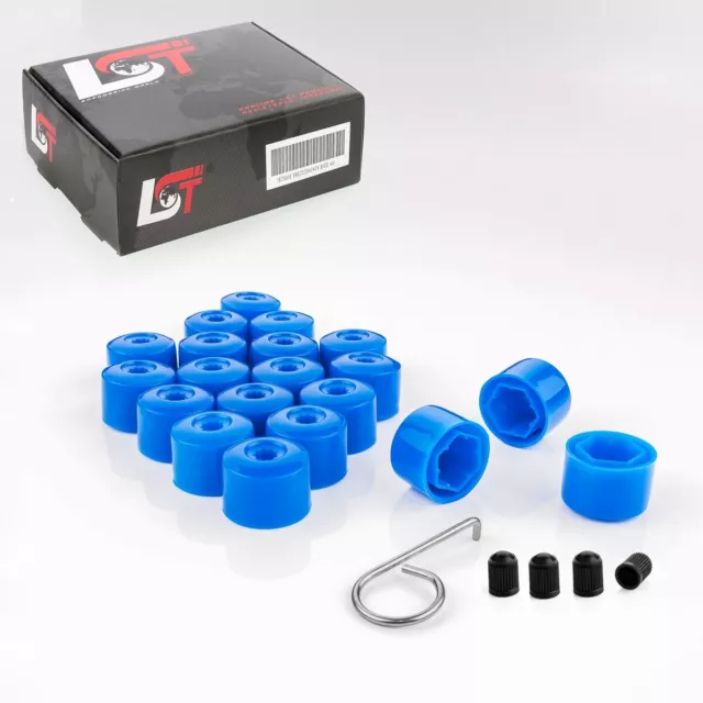 20x Enjoliveurs Caches Écrou de Roue Kit 17mm Bleu pour bmw 2er