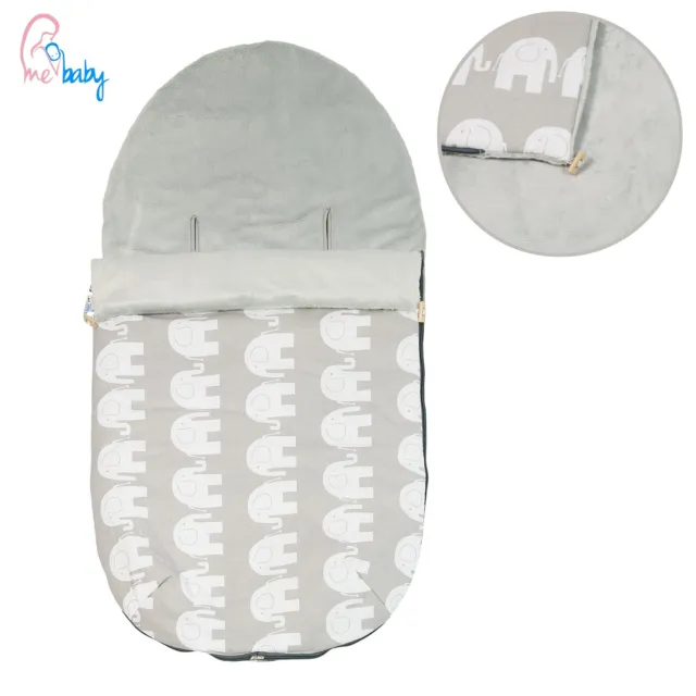 Grey Elephants Universal Footmuff Cosy Toes Seat Liner Buggy Stroller Pushchair