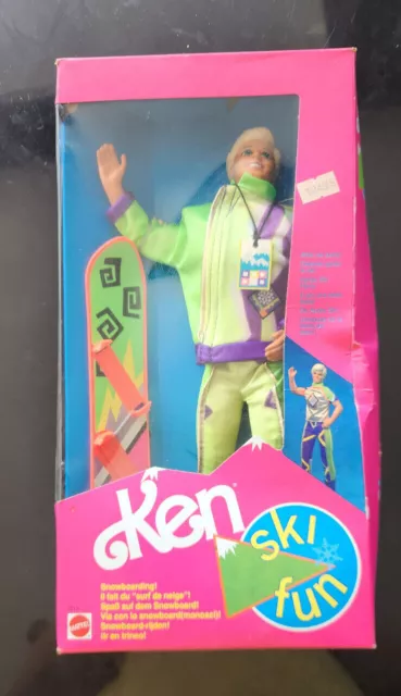 Vintage Mattel 1991 Barbie Doll - Ski Fun Ken #7512 - Nrfb