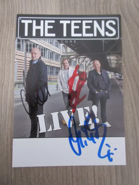 The Teens original handsignierte Autogrammkarte / Musik T1