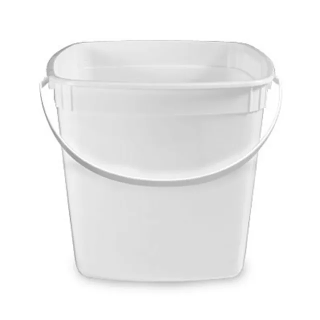 100 Plastic Pails Square 1.5 Gal. Wholesale USA  Made Plastic / Berry Picking