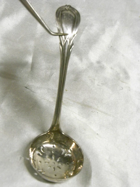 Cuillère à dinde en métal - Couleur argent vieilli - Résine décorative - Modèle Alfidiyu