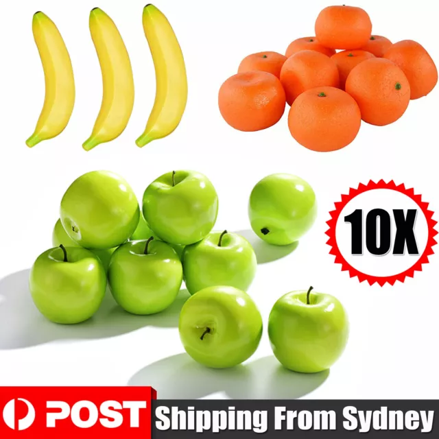 10X Artificial Fruit Mandarine Lifelike Fake Home Party Wedding Bar Kitchen DIY