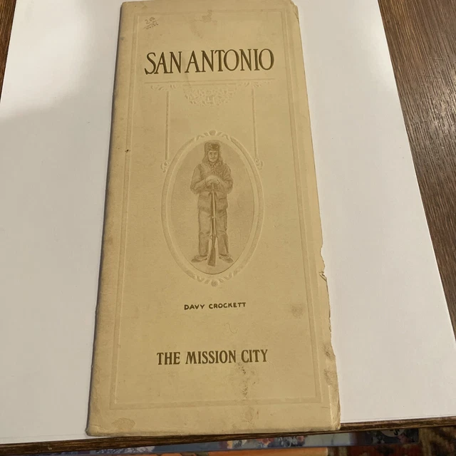 1916 SAN ANTONIO Southern Pacific Texas Railroad Employee  Map Timetable