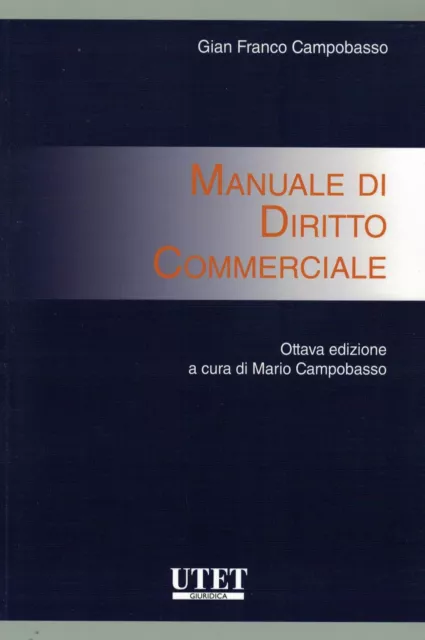 Manuale di Diritto Commerciale Campobasso Novembre 2022