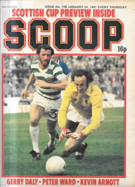 vintage Scoop sports comic No 158 Jan 24th 1981 Leeds Utd team rear page