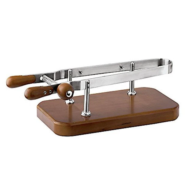 (TG. Lunghezza 60 Cm) Paderno Ferma/Porta Prosciutto, Acciaio Inossidabile, Grig