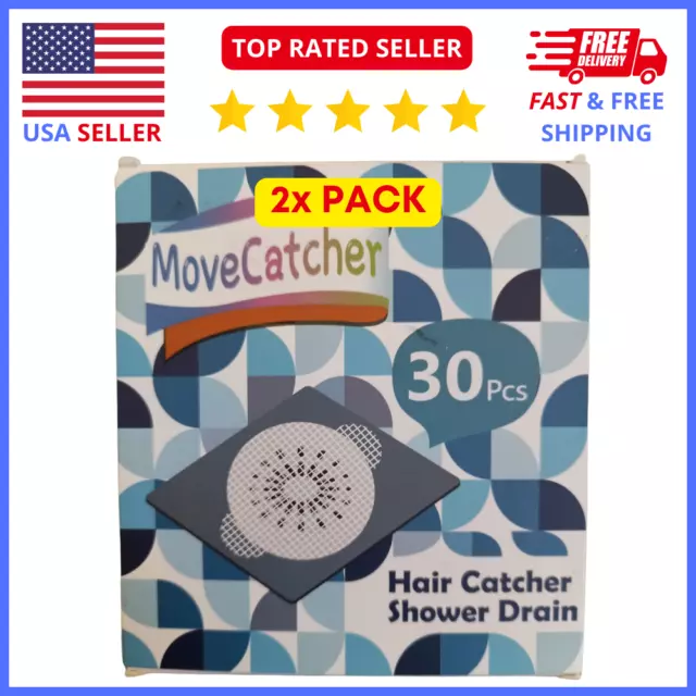 Disposable Waterproof Mesh Hair Catcher for Shower, Bath, Sink Drain Pack of 6x