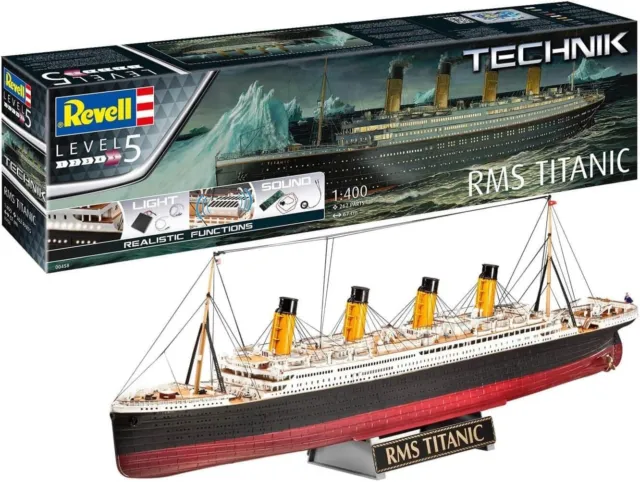 RMS Titanic - Technik Revell Modellbausatz mit Elektronik-Komponenten LED Sound