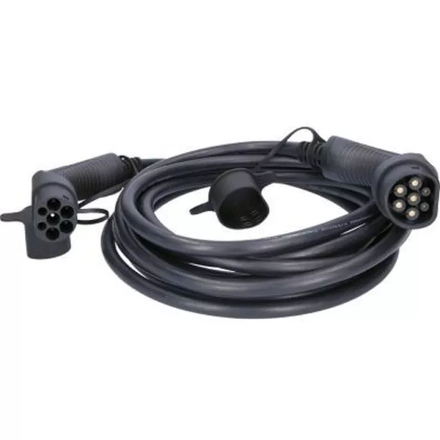 KS TOOLS Cavo di ricarica, dritto, tipo 2/tipo 2, 22 kW, 400 V, 32 A, 8 metri
