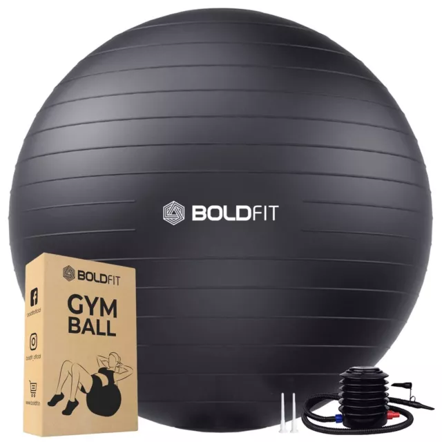 Ballon de Gym Pilates Suisse Exercice Abdominaux Fitness 45-75cm