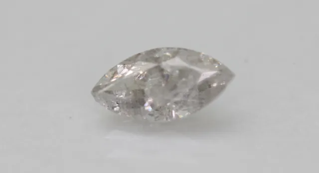 0.50 Carat Lumière Gris Couleur Marquise Naturel Libre Diamant Voir Vidéo