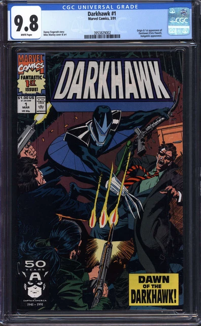 Darkhawk #1 Cgc 9.8 White Pages // Origin & 1St App Of Darkhawk Marvel 1991
