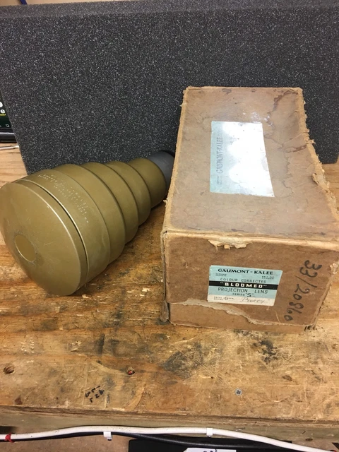 VINTAGE GAUMONT-KALEE BLOOMED Projection Lens ,9.5 Inch