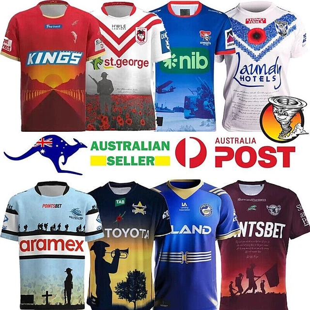NEW 2023 NRL Jerseys ANZAC DAY Rugby League Footy Jumpers League Team
