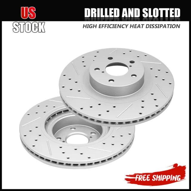 Front Drilled Brake Rotors for Subaru Forester Outback  Legacy Baja Impreza BRZ