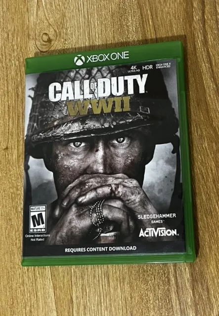 Call of Duty WW2 WWII Microsoft Xbox One 2017 Complete W/ Insert
