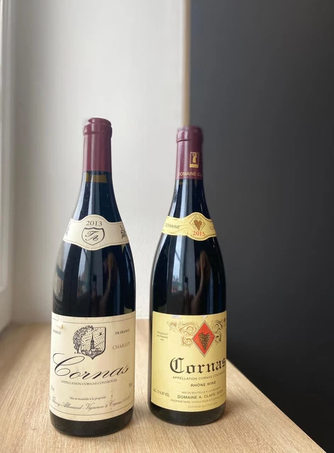 2 bouteilles Cornas 2013 Thierry Allemand Chaillot Et Auguste Clape