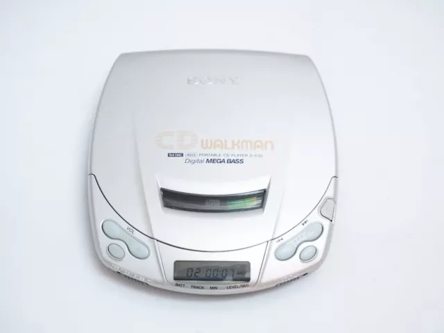 Sony Walkman CD Player D-C20 Getestet Digital Mega Bass Tragbar Discman Vintage