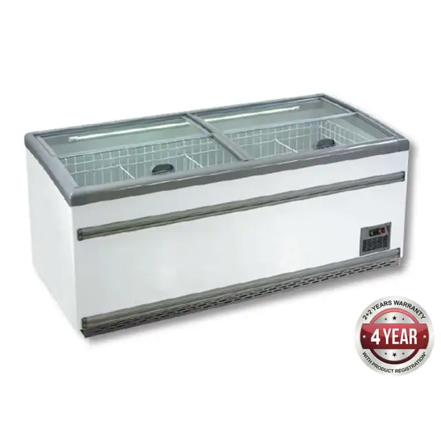 Thermaster Supermarket Island Dual Temperature Freezer & Chiller‌ With Glass ...