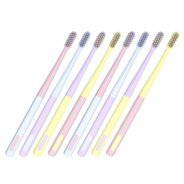 8 PCS Macaron-Zahnbürste Pp Familienpackung Zahnbürsten Empfindlich