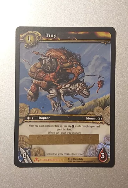 Tiny - Loot Card Unscratched Foil - World of Warcraft TCG (WOW)