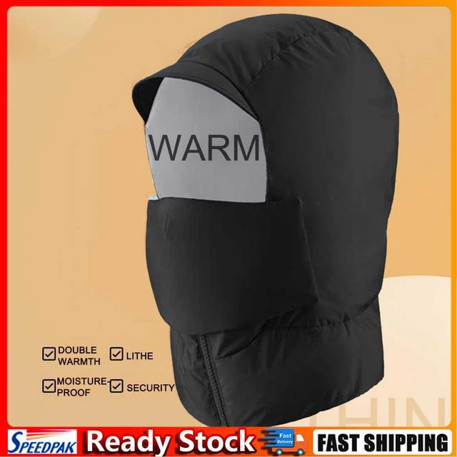 Cycling Caps Windproof Winter Headgear for Bike Motorcycle Riding (Black)
