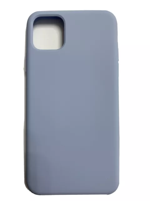 Anuck Case for iPhone 11 Pro Max(6.5), Soft Silicone Gel Rubber (Light Blue)