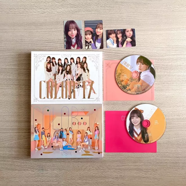 iz*one 1st mini album coloriz ２ver. set + Yuri cd + 3 photocards izone COLOR*IZ