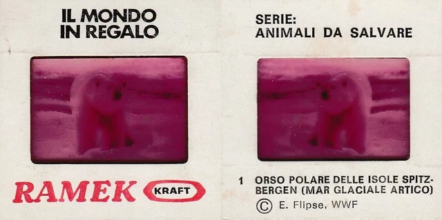 Diapositiva Formaggini Ramek Kraft - Serie Animali Da Salvare N. 1