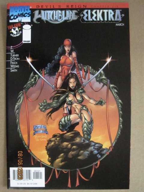1997 Image Top Cow Marvel Comics Witchblade/Elektra #1 Joe Benitez Cover