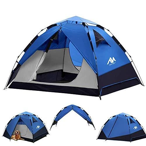 Pop Up Tents for Camping 3-4 Person Automatic Setup 