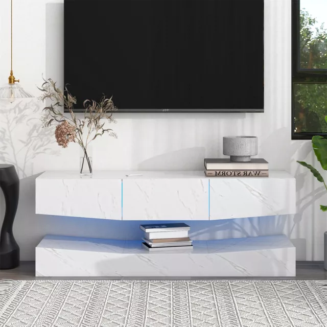 Floating gloss clearance tv unit