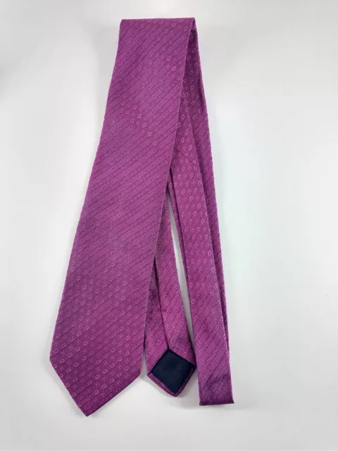 Hermes Paris 100% Pure Silk Magenta Men's Tie