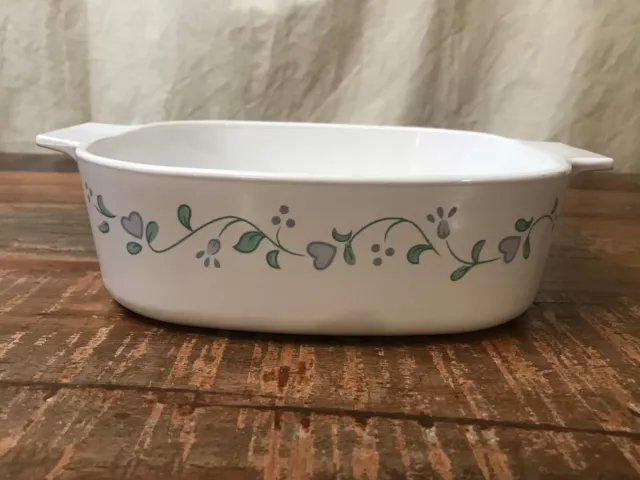 Vintage CORNING Country Cottage Casserole 1 1/2 Quart No Lid