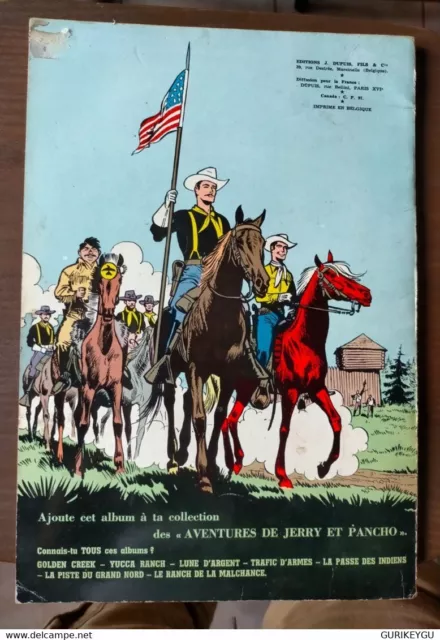 JERRY SPRING n° 8 FORT RED STONE souple EO 1960 Jijé dupuis 3