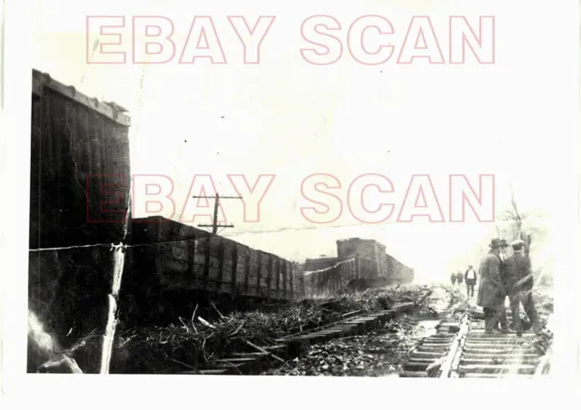 8G472  RP 1924/50s WRECK WESTERN MARYLAND RAILROAD FLOOD DAMAGE SHAW WV