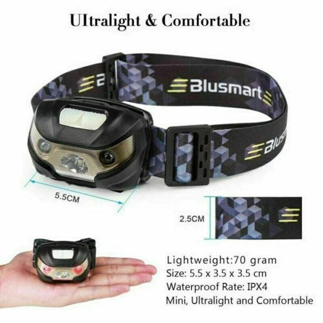 Dauerhaft Scheinwerfer Superhell Taschenlampe USB wiederaufladbar Angeln LED