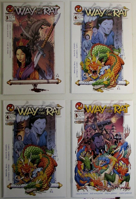 Way Of The Rat Lot of 4 #3,4 x2,5 CrossGen (2002) 1st Print Comic Books