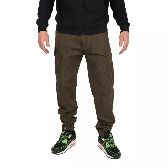 Fox Collection LW Cargo Trouser Green & Black Fishing Clothing - All Sizes