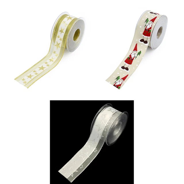 2 rollen von Band Cartoon DIY Geschenk Band Weihnachten Band Verpackung Streifen 6