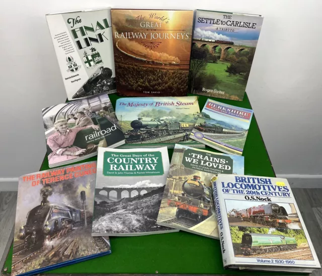 10 X Train Books, Railway, History Books Job Lot Journeys Etc