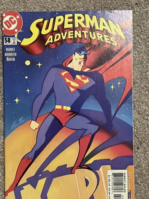 Superman Adventures #58 - DC Comics 2001 Low Print Alex Ross Cover