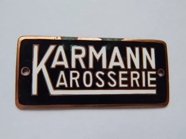 Karmann Karosserie Plakette garantiert alt & original