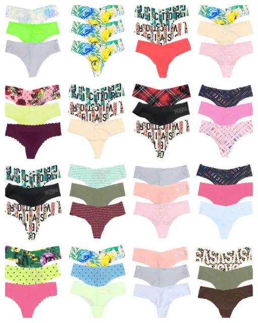 Victoria's Secret Panties Random Lot Of 3 Underwear Thong Bikini