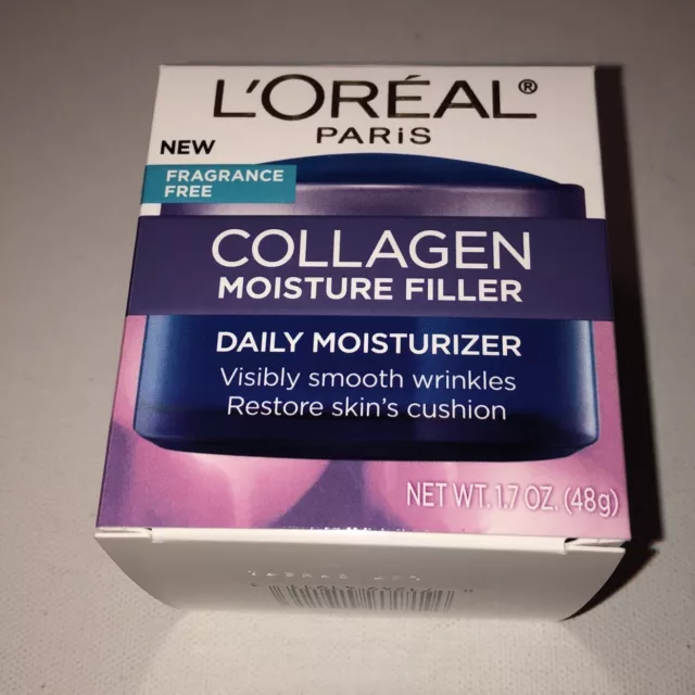 Loreal Paris Collagen Moisture Filler Daily Moisturizer Fragrance Free 1.7 oz
