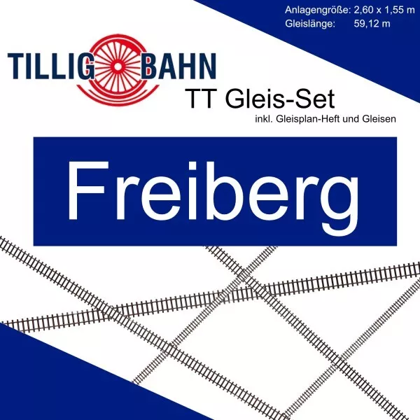 Tillig Tillig TT Gleis Set Modellbahnanlage Freiberg TT + Neu