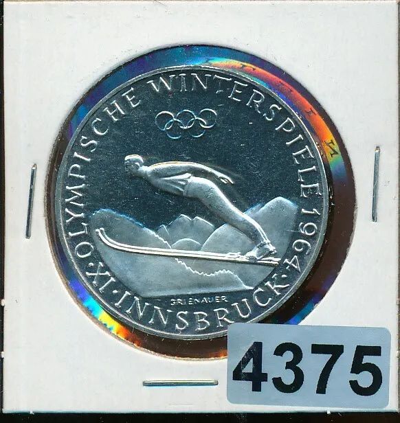 Austria  - 1964 - Olympic - 50  Shillings -  Silver - Proof - #4375